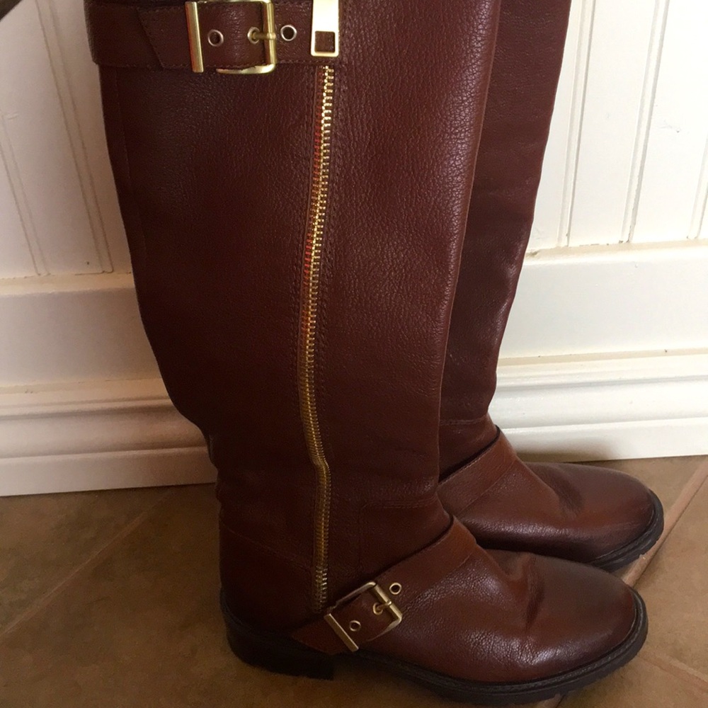 EUC BCBGeneration Tall Brown Leather Boots